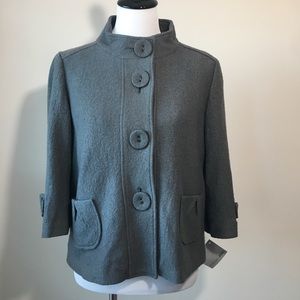 Focus 2000 Gray Button-Up Blazer